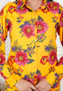 Yellow Floral  Shirt Style Co-ord Set